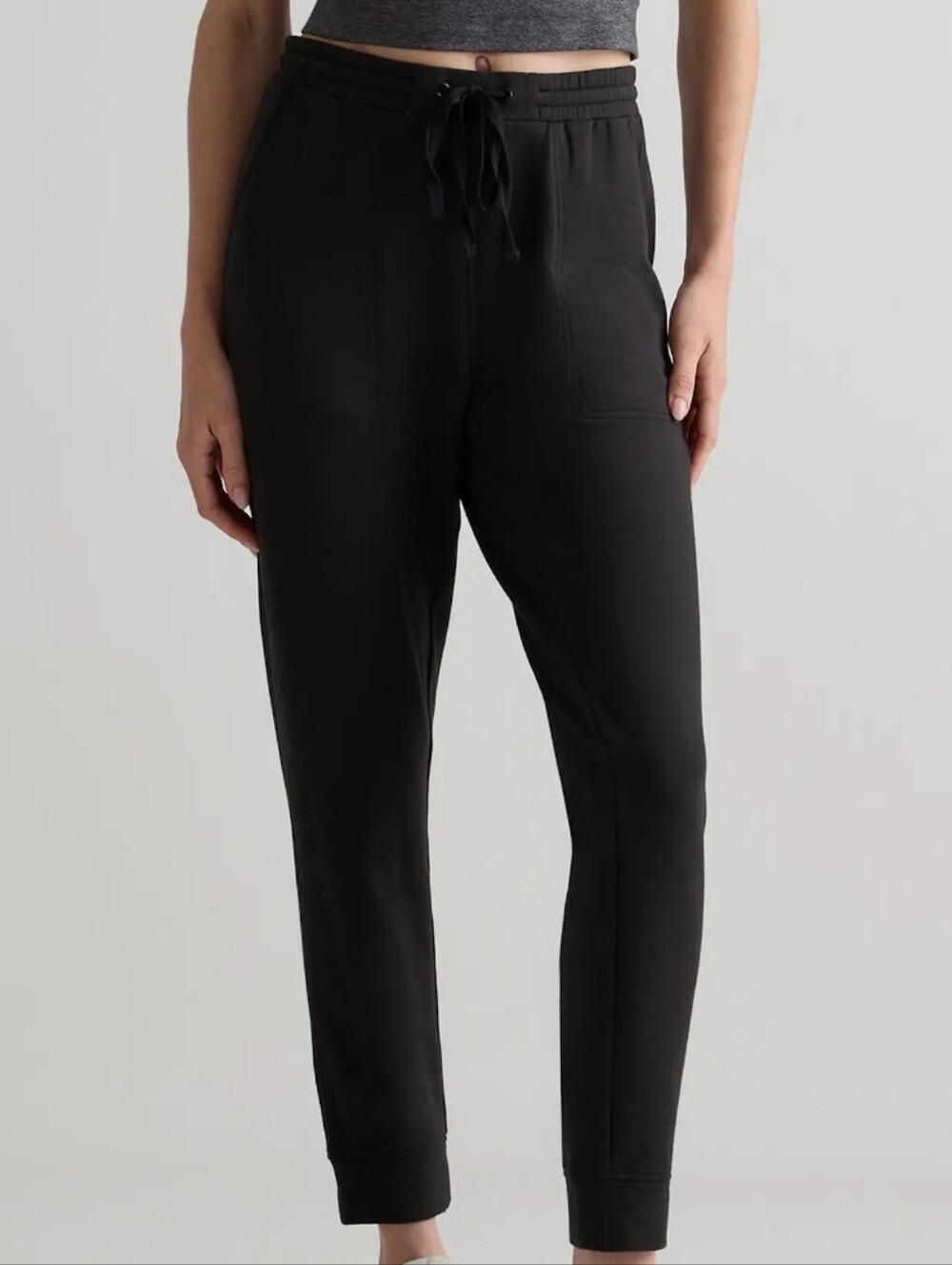 Quince Super soft Fleece Joggers Black
